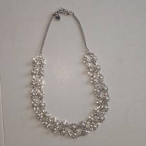 Faux pear, diamond necklace